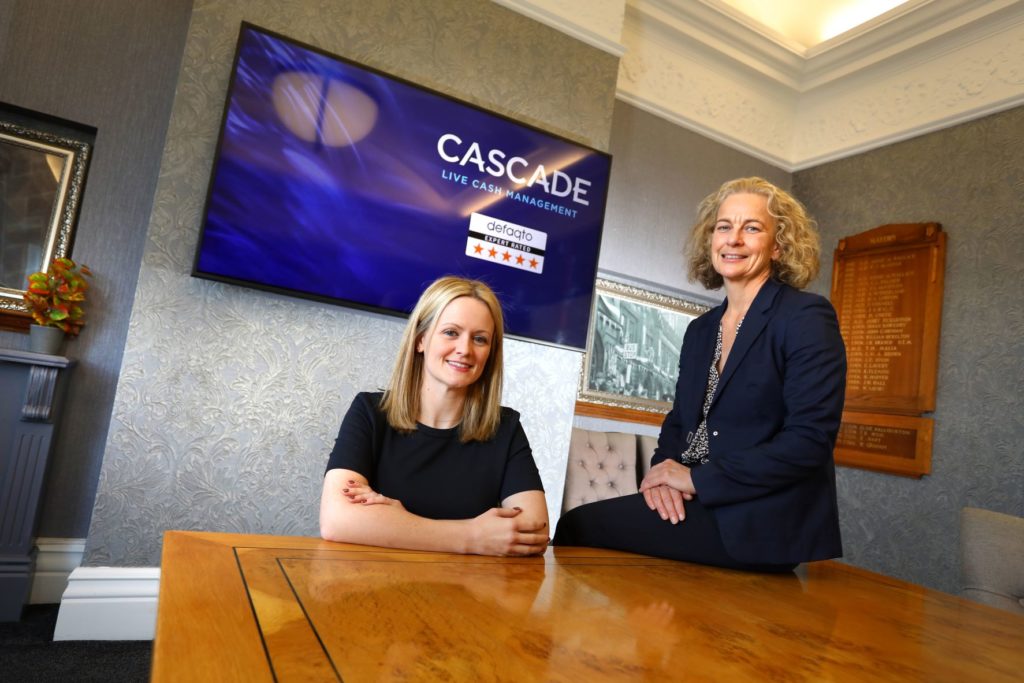 Jane SIddle, Senior Investment Executive, NEL Fund Managers, with Dr Emma Black, Cascade Cash Management