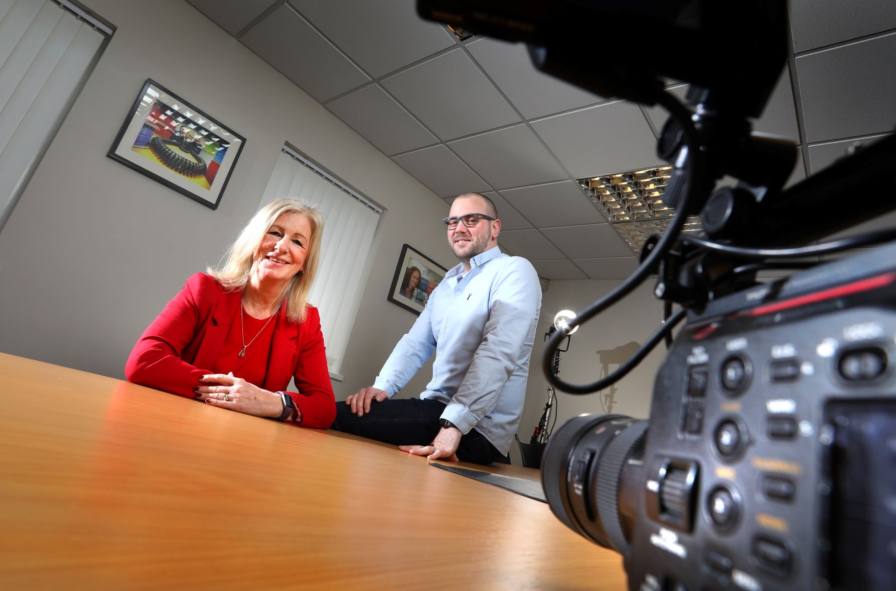 Chris Thompson of Media Borne and Carolyn McGregor of NEL Fund Managers