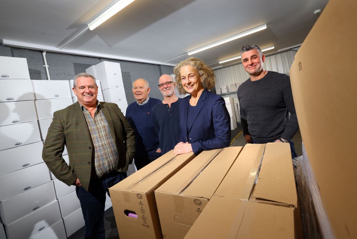 The accompanying image shows (one from right) Jane Siddle of NEL Fund Managers with (from left) Wayne Dobson, Bob Morton, Ian Clarkson and Matt Haycock of Lylalife
