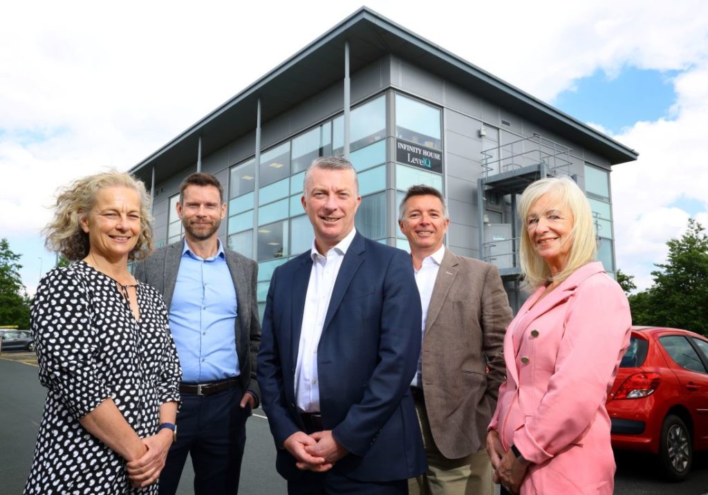 Teesside Office (from left) Jane Siddle and Jonathan Armitage of NEL Fund Managers, North East Chamber of Commerce chief executive John McCabe, and Paul Scott and Carolyn McGregor of NEL Fund Managers