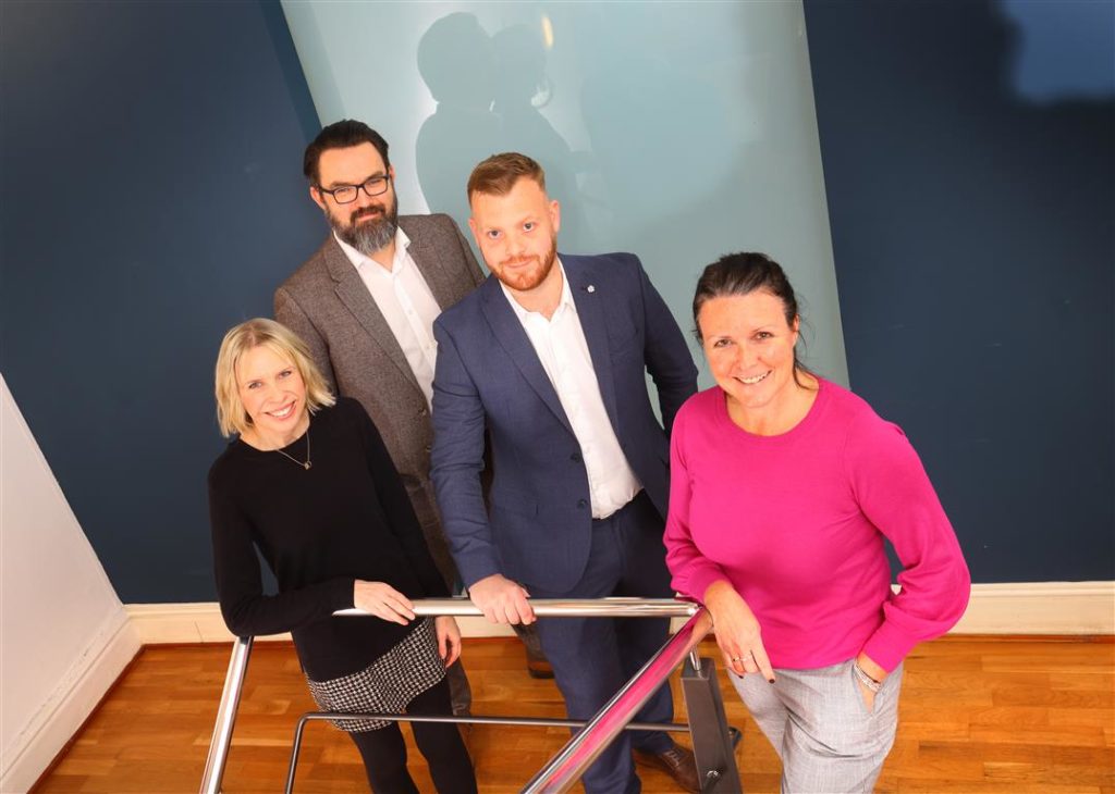 (from left) Sarah Newbould, Senior Manager at the British Business Bank, Michael Cantwell, Corporate Finance Partner at Clive Owen LLP, Michael Dobson, Managing Director at Sapphire HR, and Susan Snowdon, Investment Executive at NEL Fund Managers.