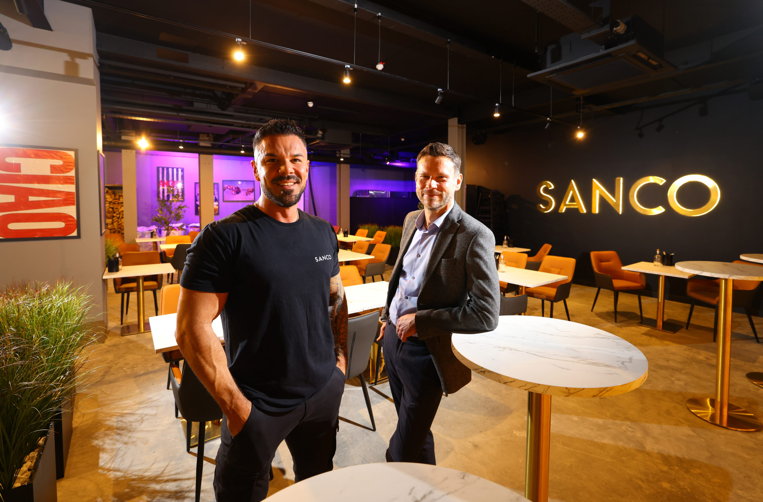Pictured from left to right: Paolo Franchi, founder of Sanco & Jonathan Armitage, investment executive at NEL Fund Managers