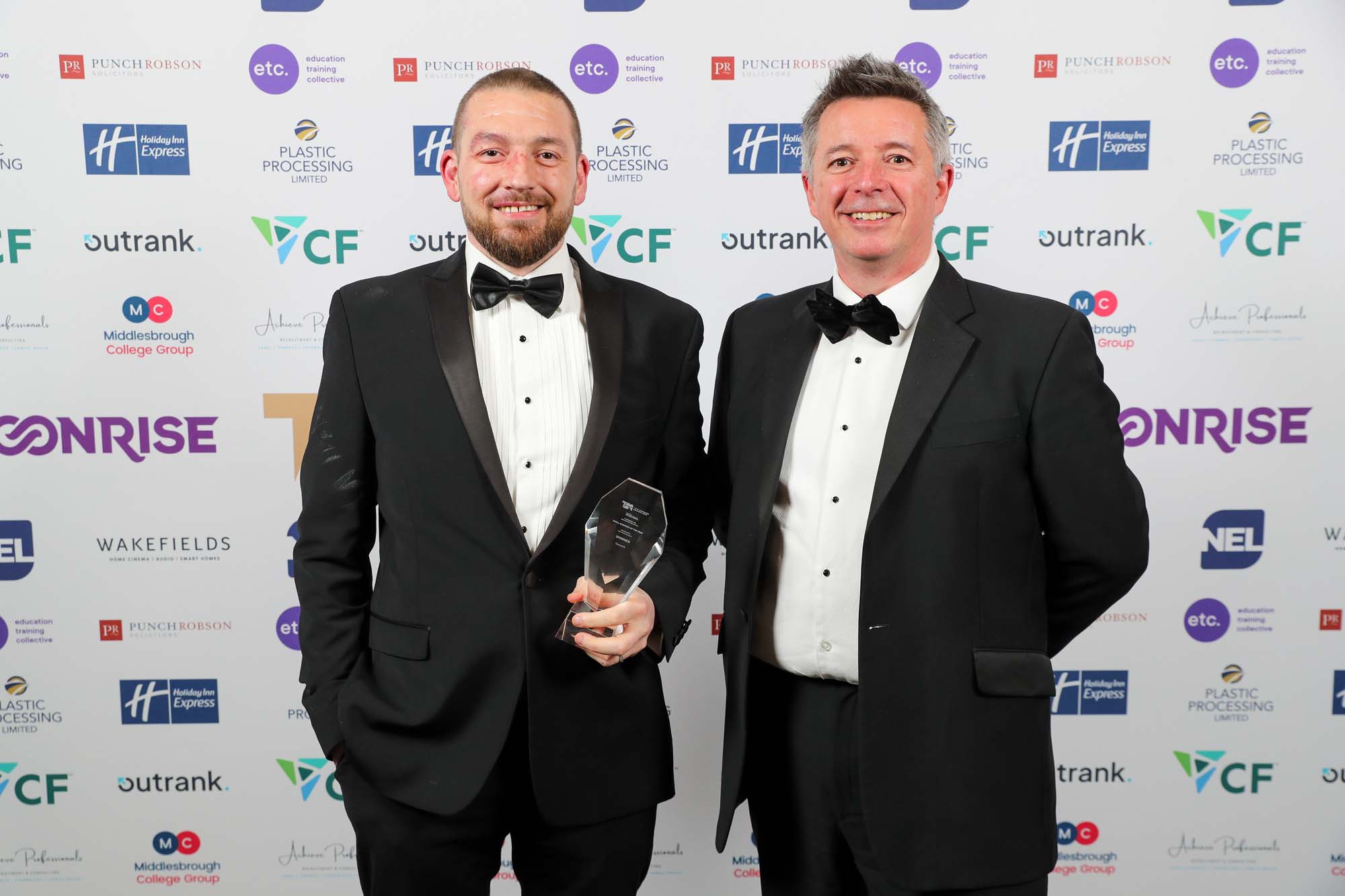 Pictured from left to right: Stephen Robinson, CEO of Outrank and Paul Scott, CEO of NEL Fund Managers